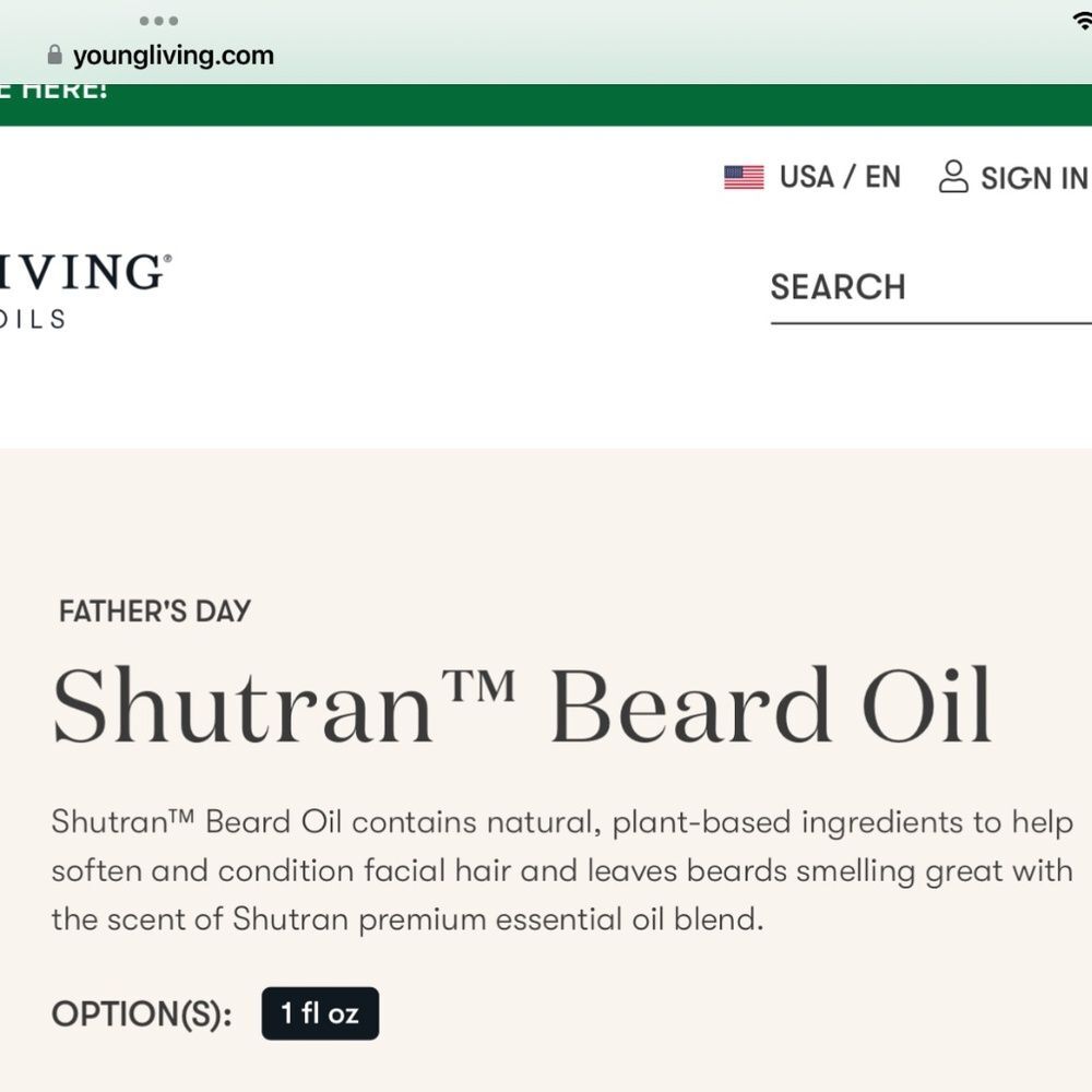 NWT Young Living Shutran Beard Oil - Picture 2 of 7